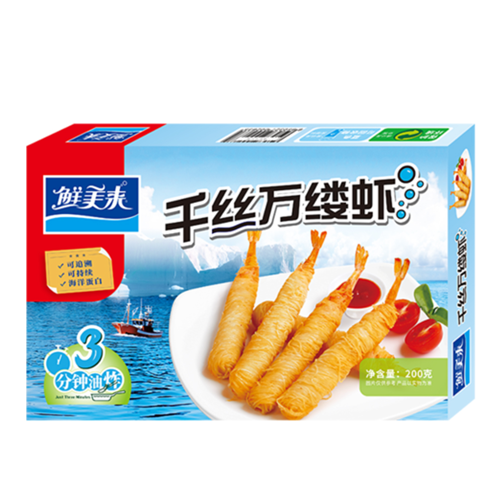 鮮美來(lái)千絲萬(wàn)縷蝦200g